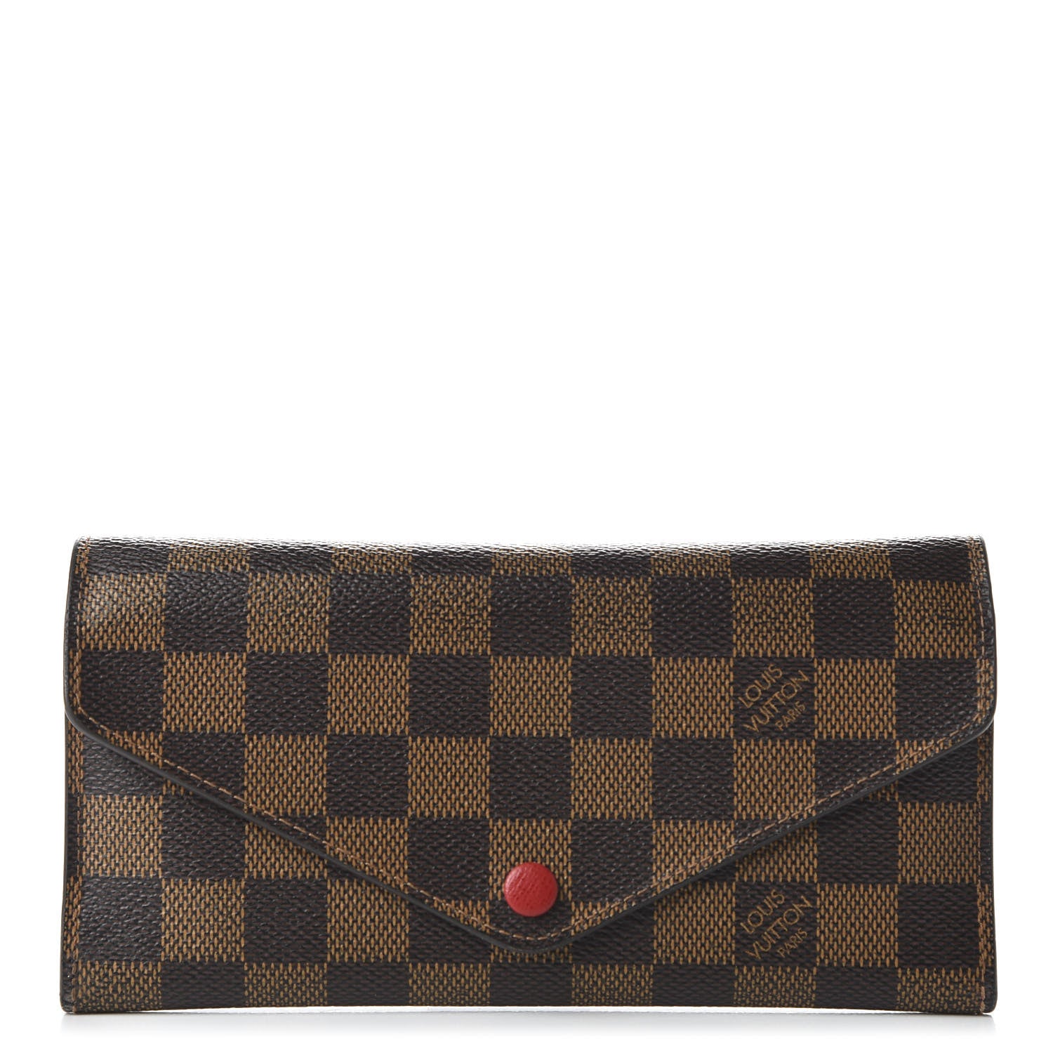 Louis Vuitton Damier Ebene Josephine Wallet Red 1 of 10