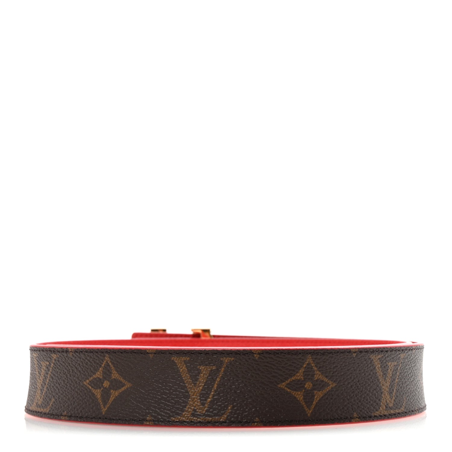 Louis Vuitton Monogram 30mm LV Initiales Reversible Belt 80 32 Red 2 of 6