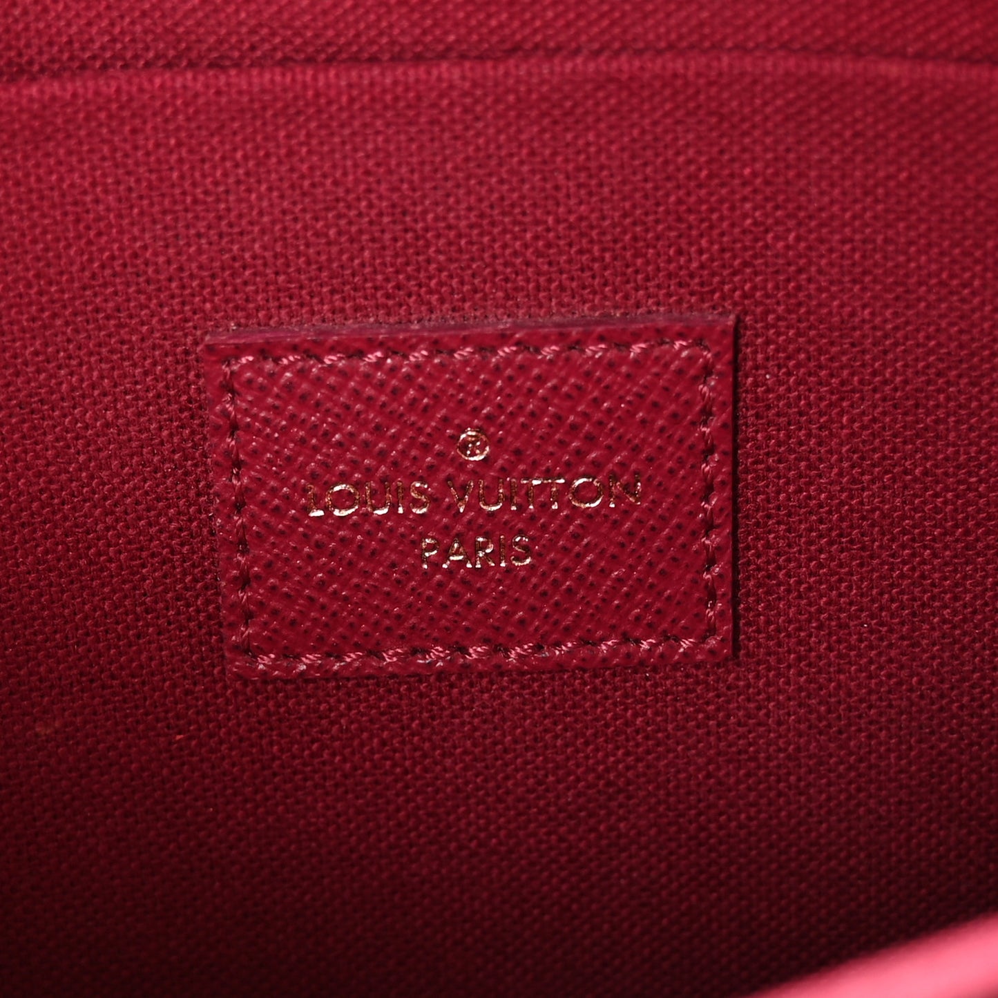 Monogram Pochette Felicie Chain Wallet Fuchsia