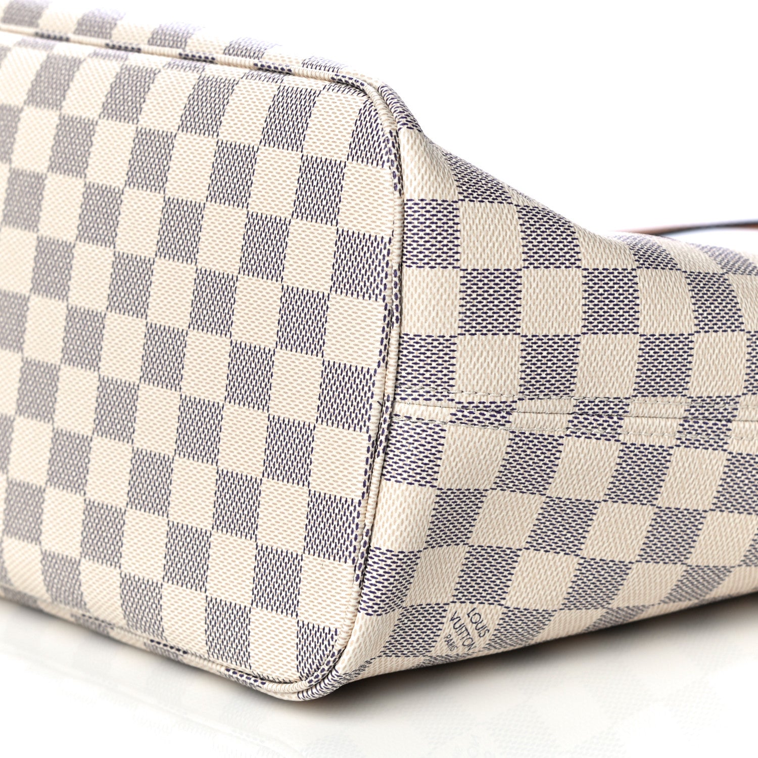 Louis Vuitton Damier Azur Braided Neverfull MM Pink 10 of 16