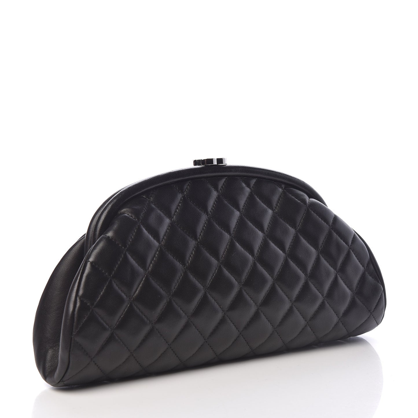 Lambskin Quilted Timeless Clutch Black