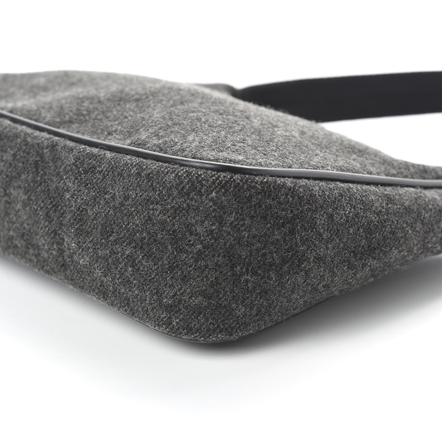 Wool Sport Shoulder Bag Dark Grey
