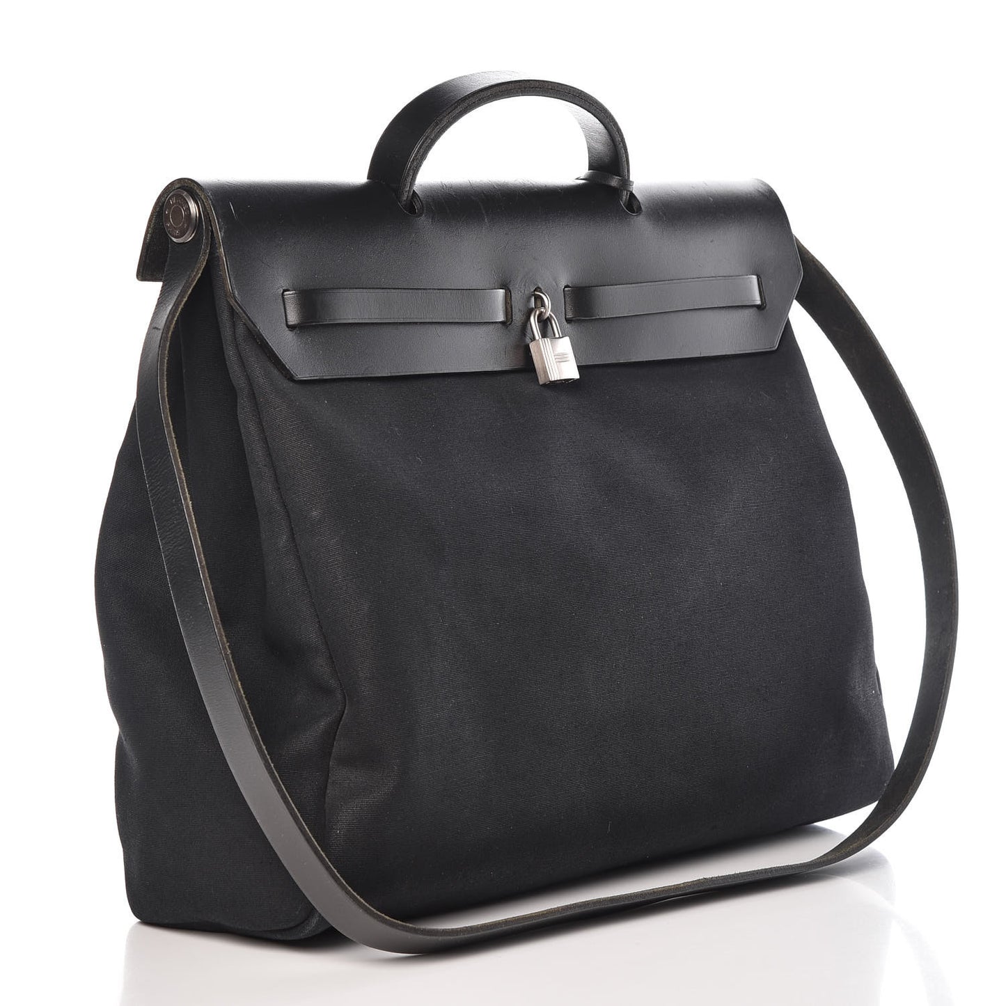 Toile Vache Calfskin Herbag 40 GM Black