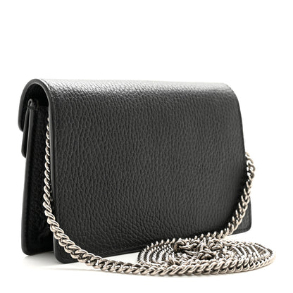 Gucci Calfskin Super Mini Dionysus Shoulder Bag Black 3 of 12