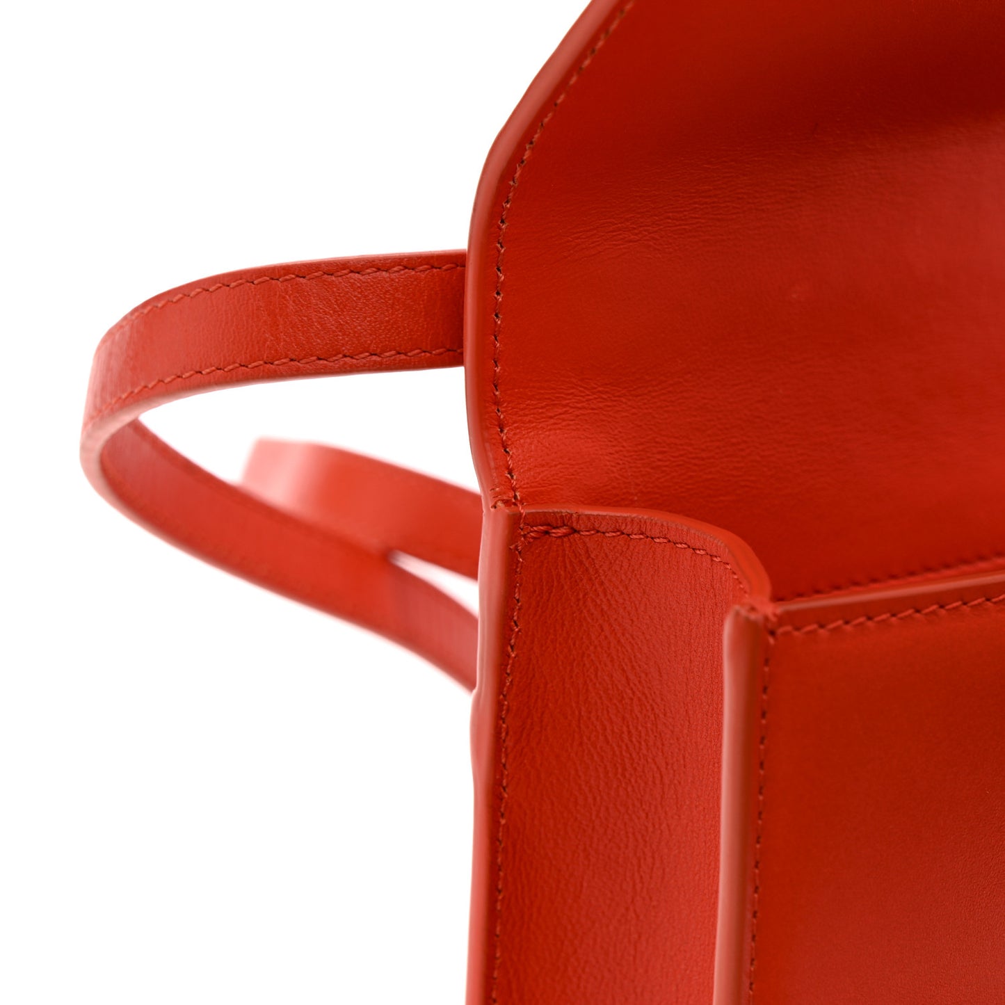 Smooth Calfskin Micro 30 Montaigne Flap Bag Orange