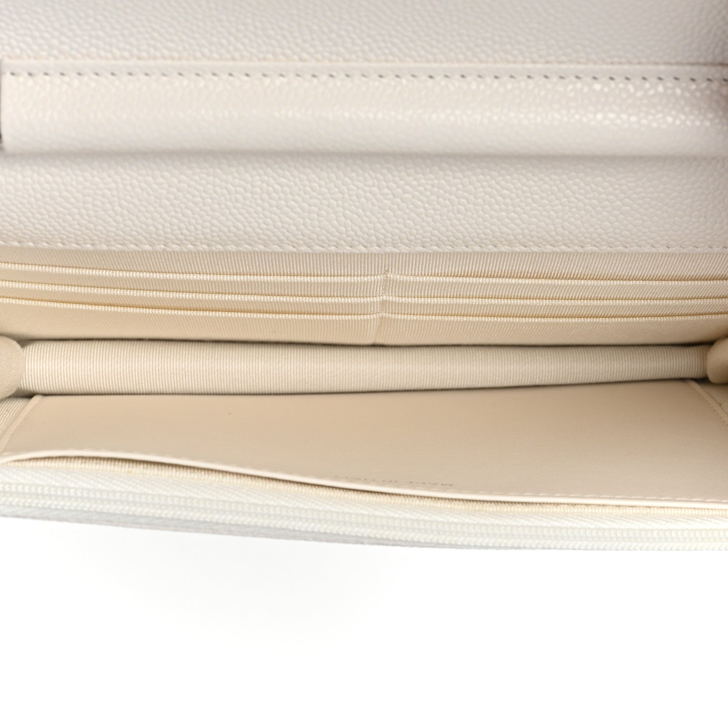 Chanel Caviar Quilted Wallet On Chain WOC White 5 of 9
