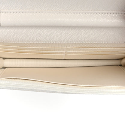 Chanel Caviar Quilted Wallet On Chain WOC White 5 of 9