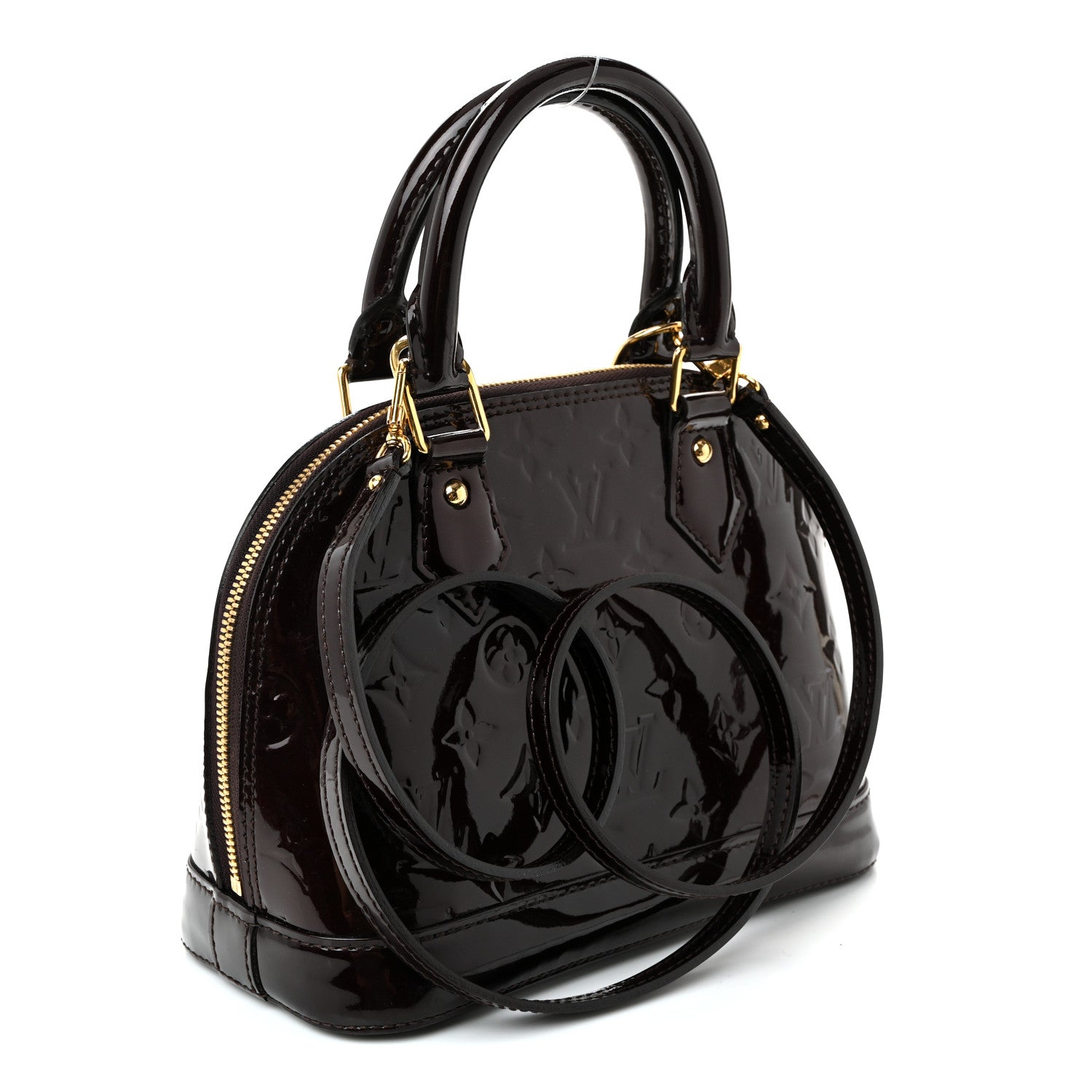 Louis Vuitton Vernis Alma BB Amarante 3 of 10