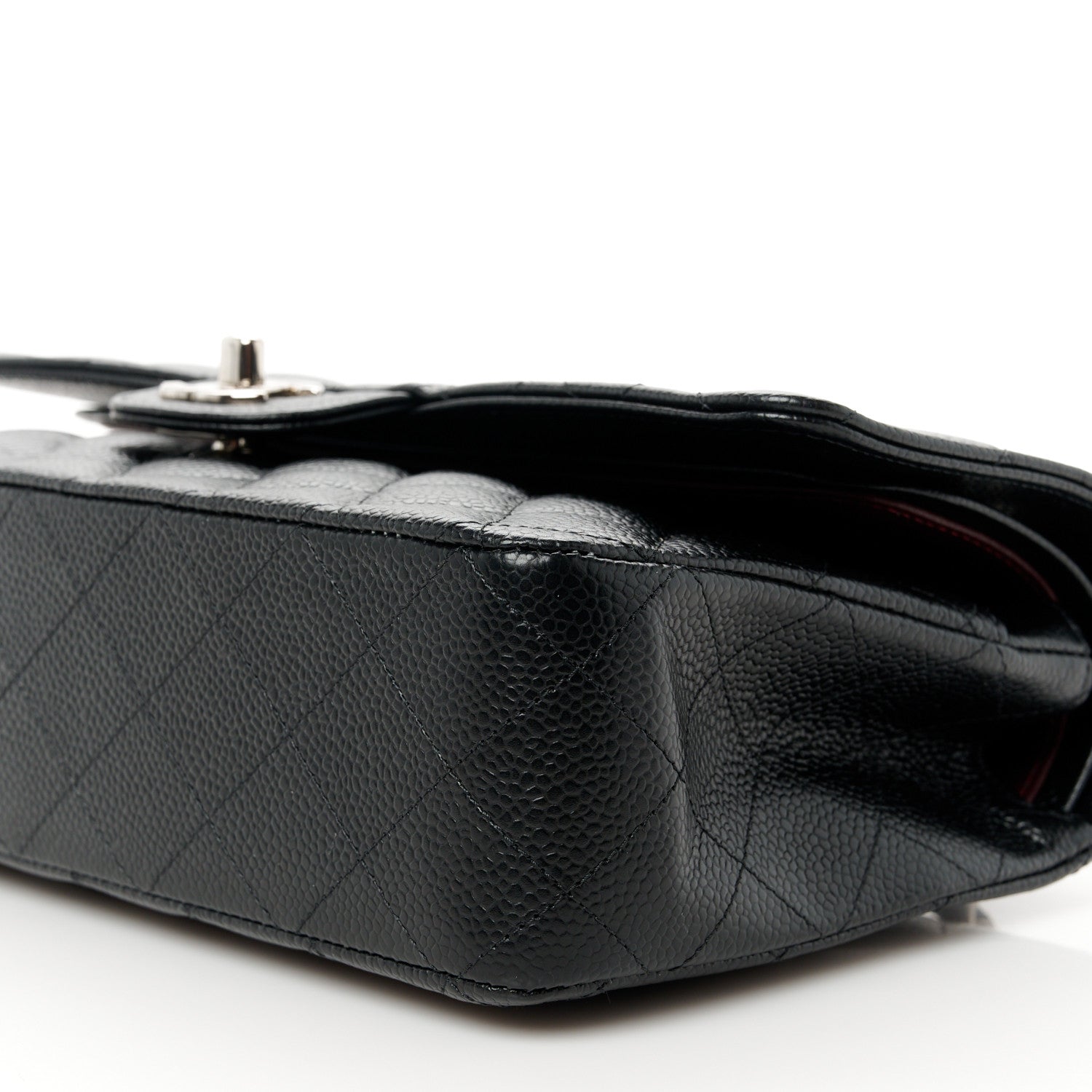 Chanel Caviar Quilted Medium Double Flap Black 11 of 12