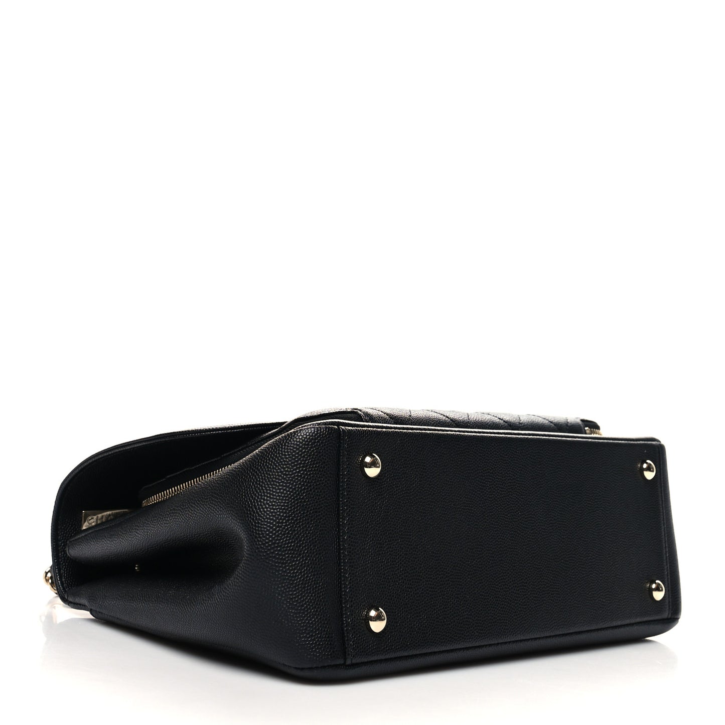 Caviar Quilted Large Business Affinity Flap Black