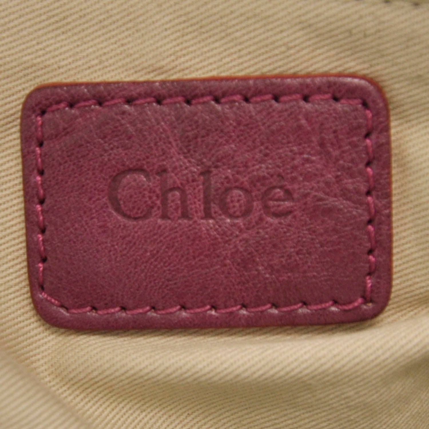 Chloe Calfskin Paraty Tote Purple 6 of 8