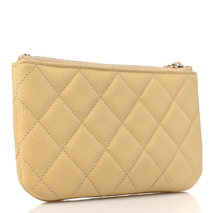 Chanel Caviar Quilted Small Pouch Yellow 3 of 9
