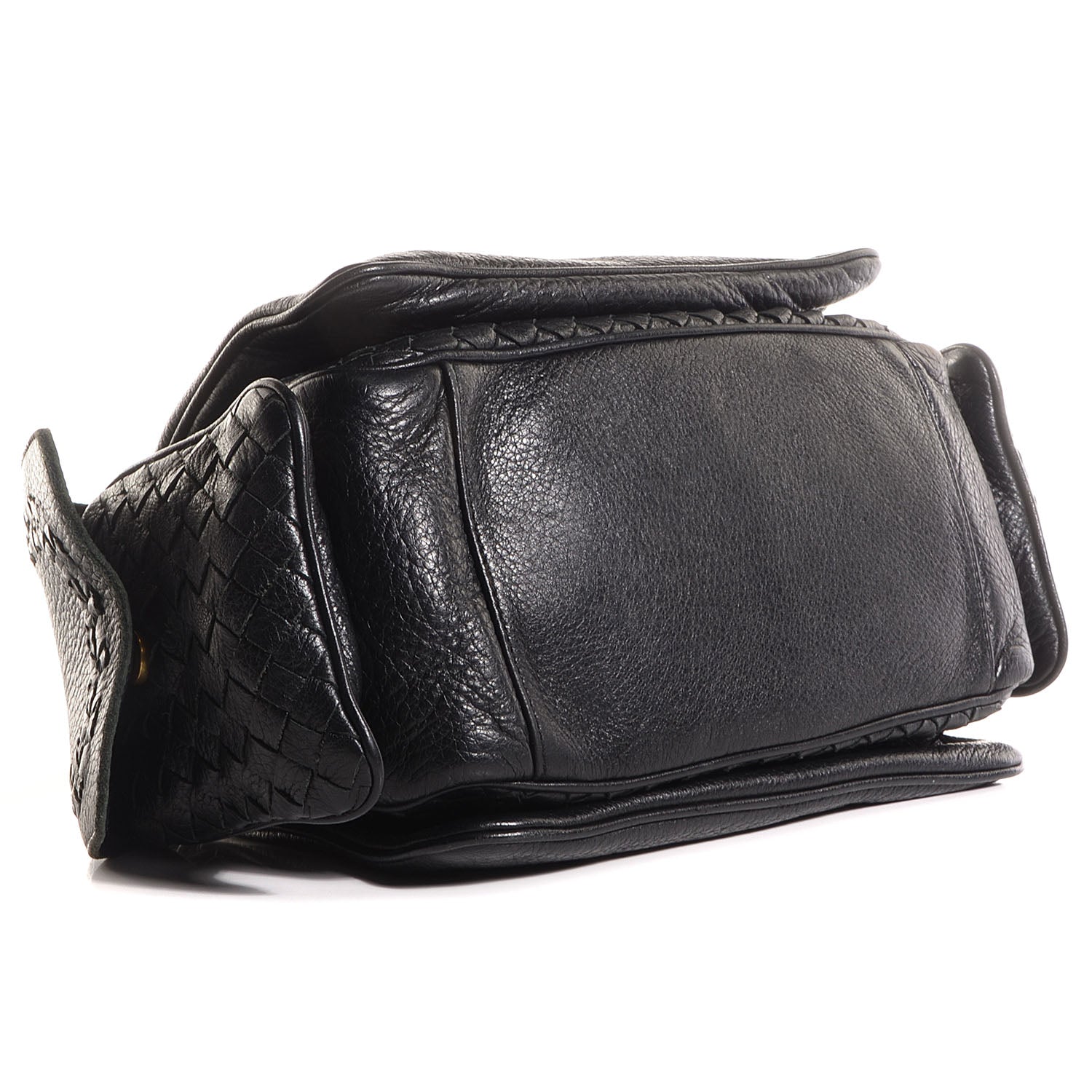 Bottega Veneta Cervo Woven Cocker Hobo Nero Black 4 of 8