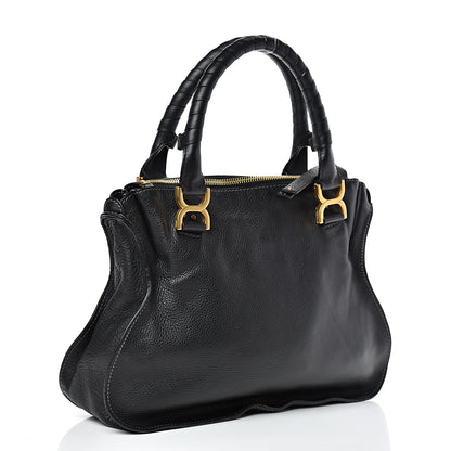 Chloe Calfskin Medium Marcie Satchel Black 2 of 12