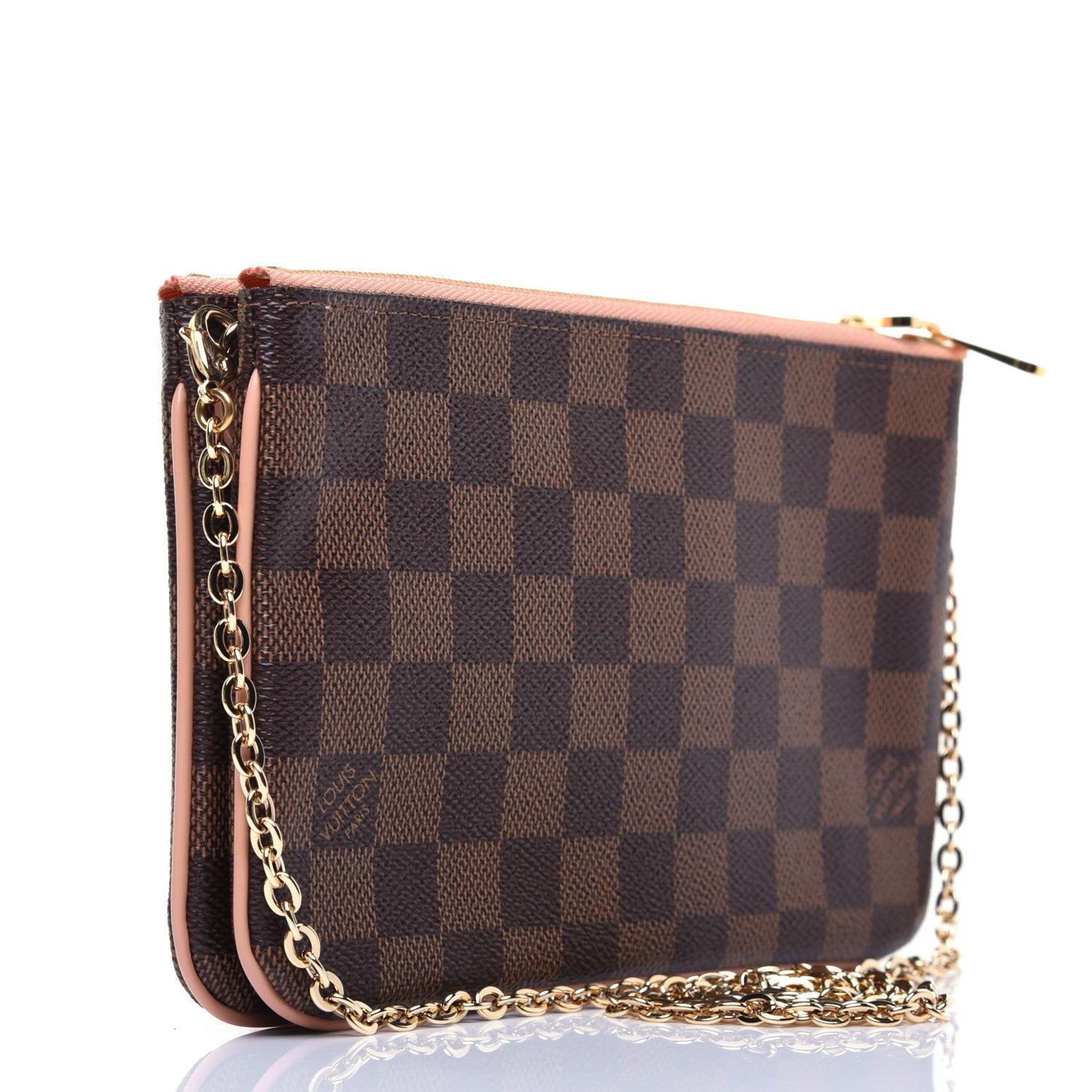 Louis Vuitton Damier Ebene Double Zip Pochette 3 of 10