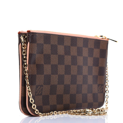 Louis Vuitton Damier Ebene Double Zip Pochette 3 of 10