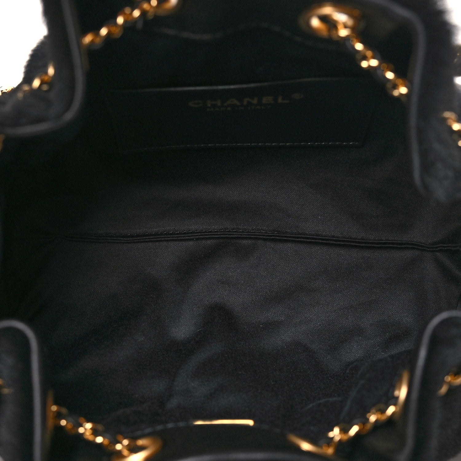 Chanel Pony Hair Mini Chanel 25 Handbag Black 4 of 10