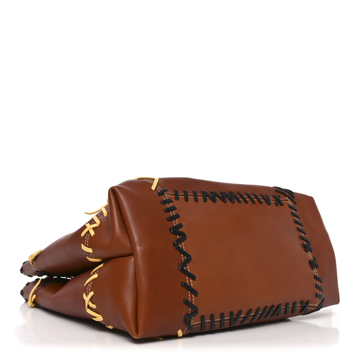 M*S様 BOTTEGA VENETA ブラウン ボストンバッグ Bottega Veneta Silky Calfskin Whipstitch Large Andiamo Shoulder
