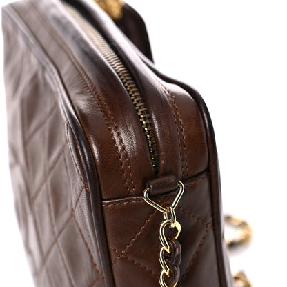 Chanel Lambskin Tassel Camera Case Brown 11 of 19