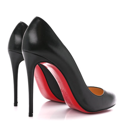 Christian Louboutin Kid Leather Dorissima 100 Pumps 38 Black 4 of 8
