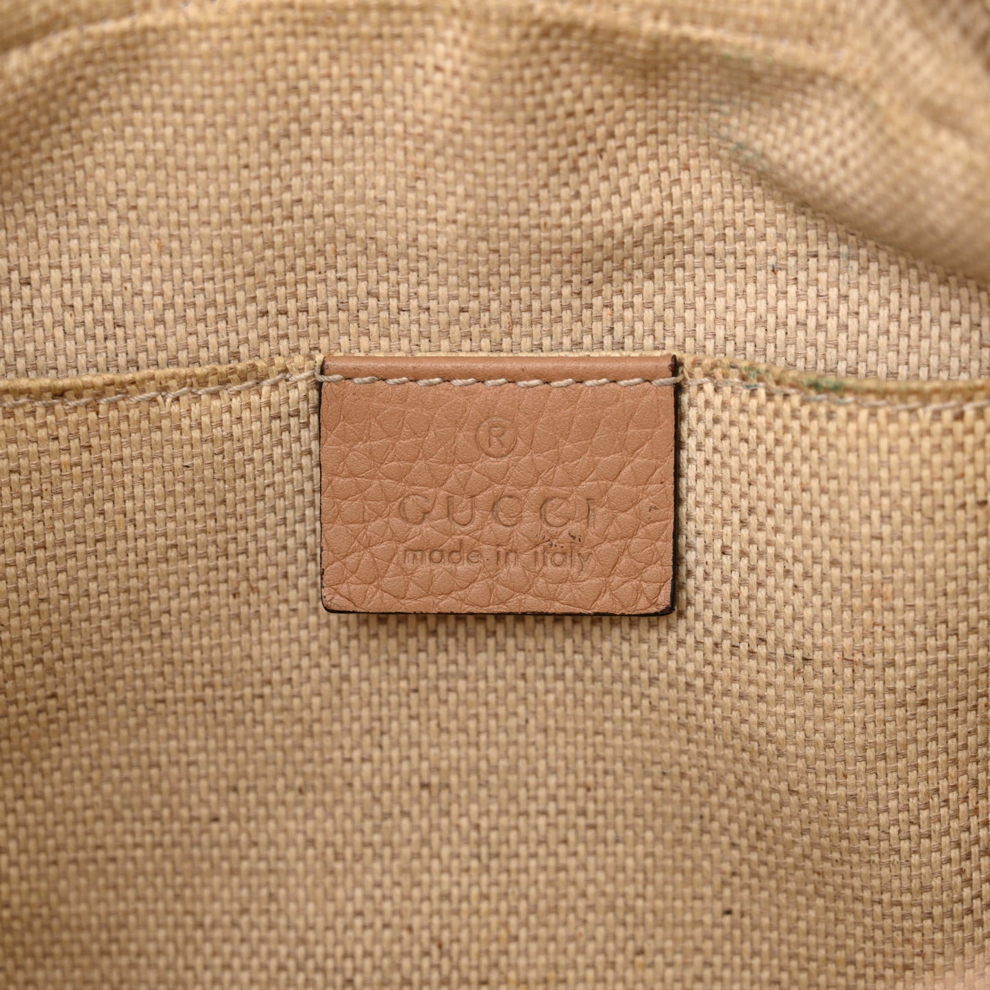 Pebbled Calfskin Small Soho Disco Bag Camelia