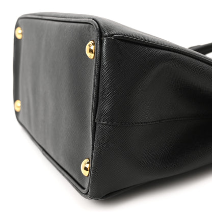 Prada Saffiano Small Galleria Double Zip Tote Black 10 of 10