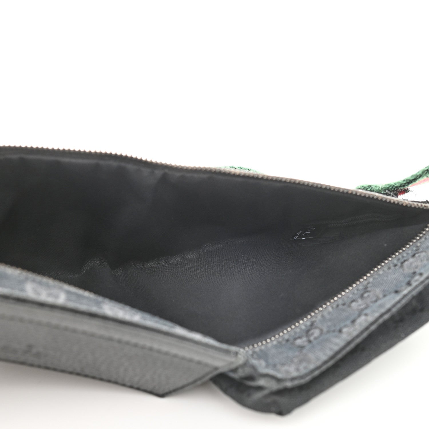 Gucci GG Monogram Web Double Pocket Belt Bag Black 5 of 12