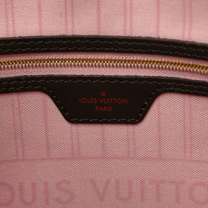 Louis Vuitton Damier Ebene Neo Neverfull MM Rose Ballerine 6 of 11