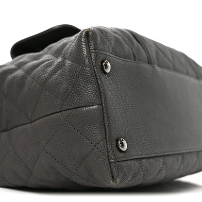Chanel Caviar Quilted French Riviera Hobo Dark Grey 9 of 10