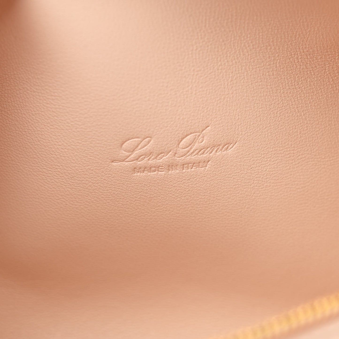 Grained Calfskin L19 Extra Pocket Pouch Creamed Honey