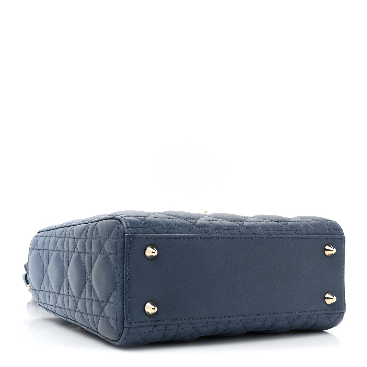 Christian Dior Lambskin Cannage Gradient Small My ABCDior Lady Dior Indigo Blue 4 of 12