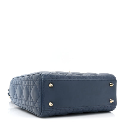 Christian Dior Lambskin Cannage Gradient Small My ABCDior Lady Dior Indigo Blue 4 of 12