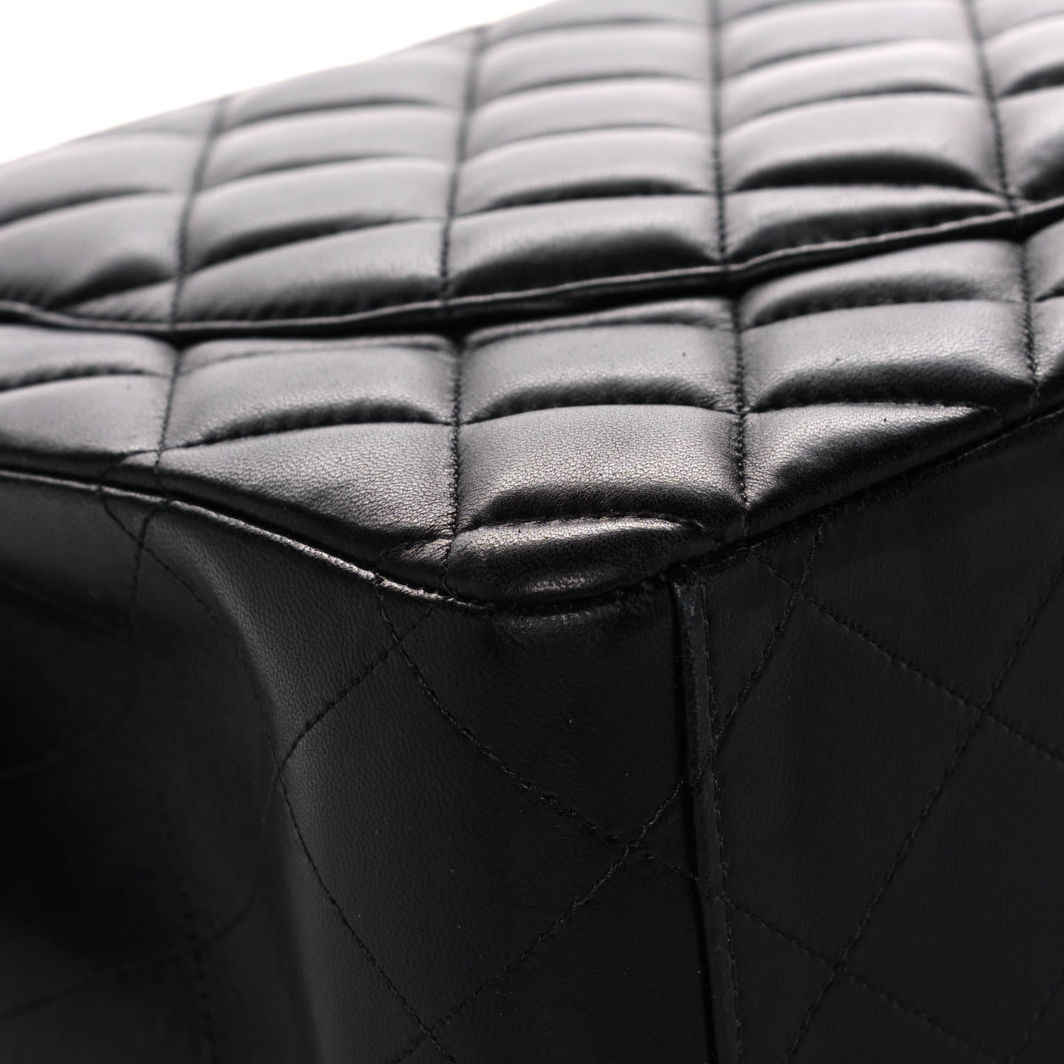Chanel Lambskin Quilted Maxi Double Flap Black 11 of 17