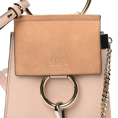 Chloe Suede Calfskin Mini Faye Bracelet Bag Cement Pink 9 of 9