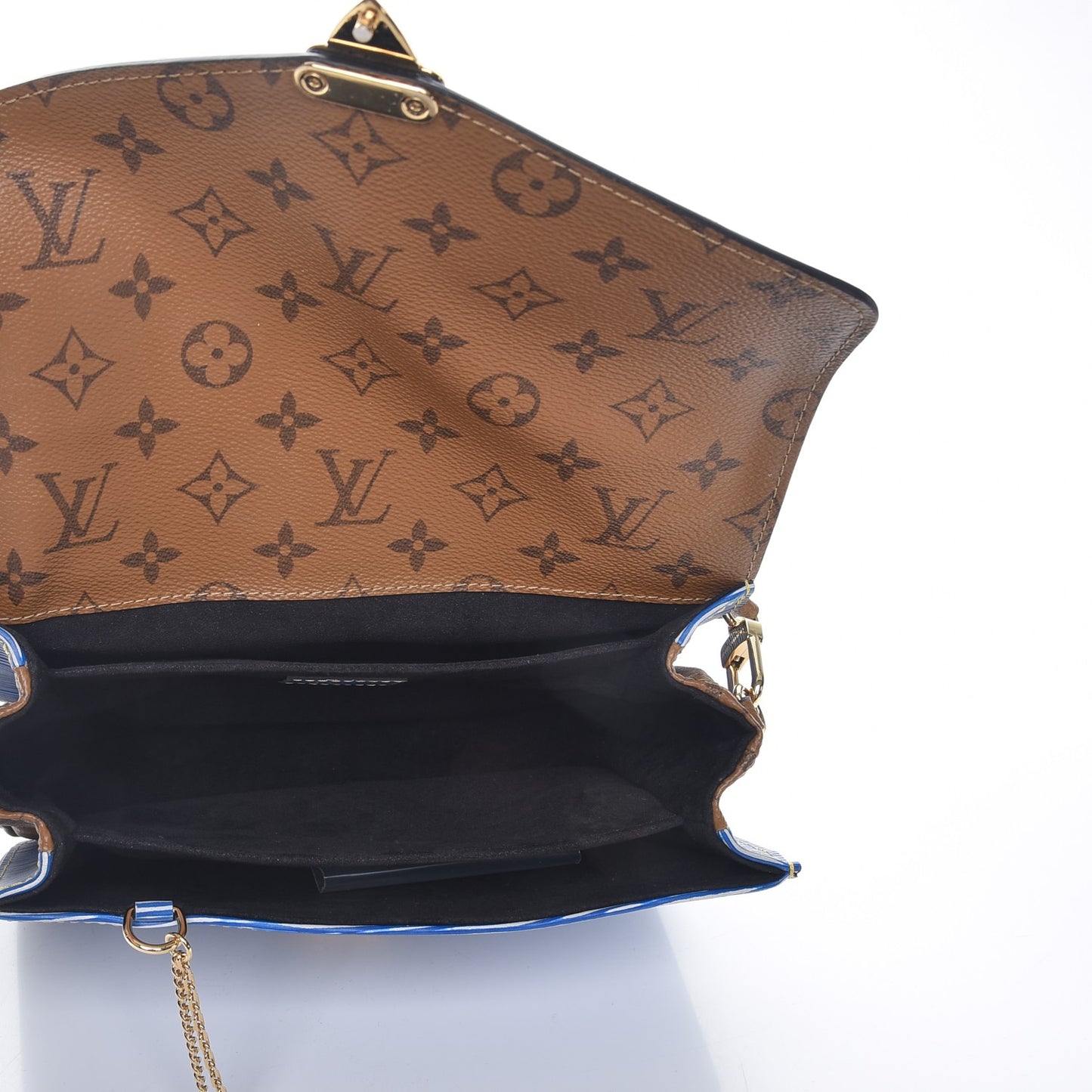 Epi Reverse Monogram Pochette Metis Denim Light