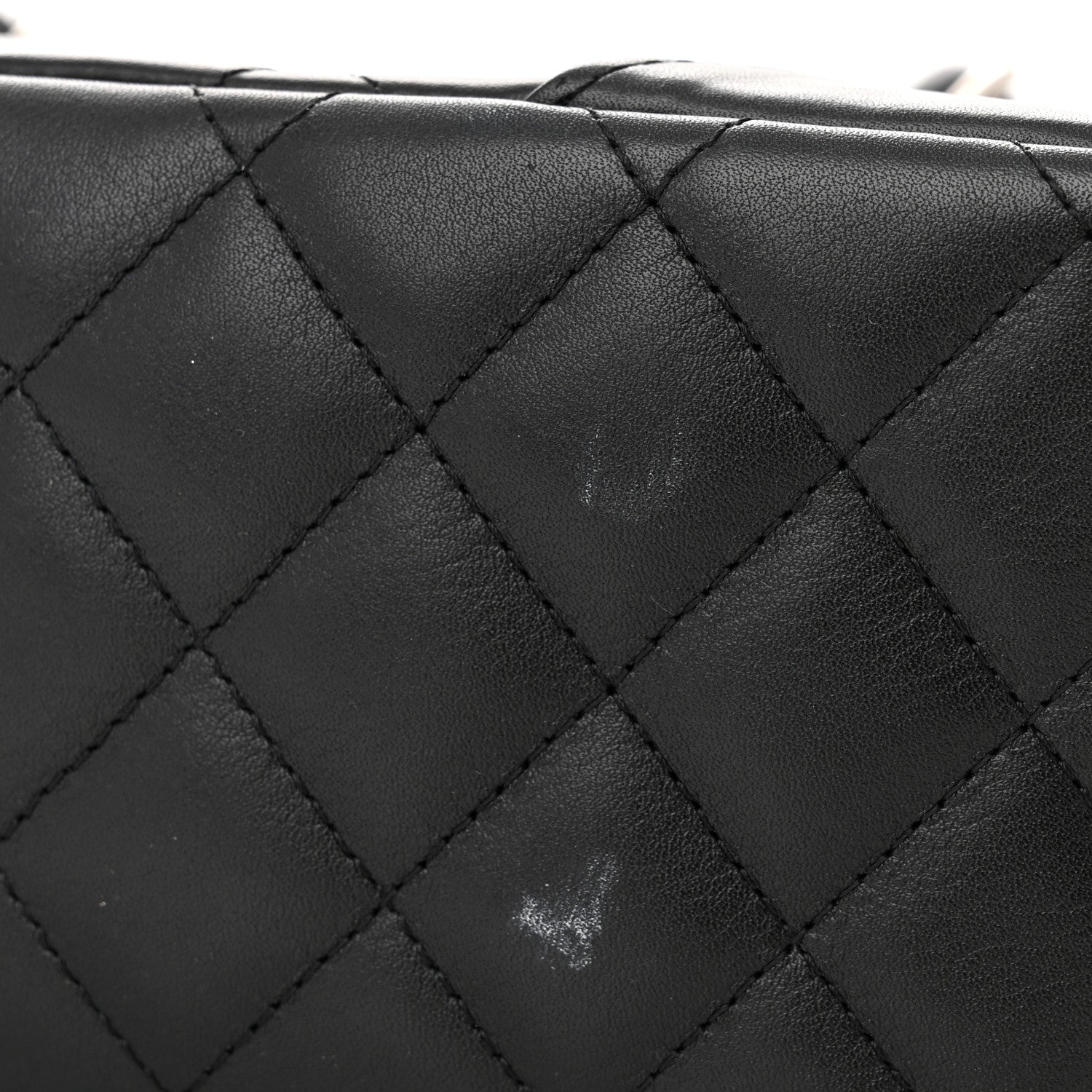 Chanel Calfskin Quilted Small Cambon Bowler Black White 11 of 11