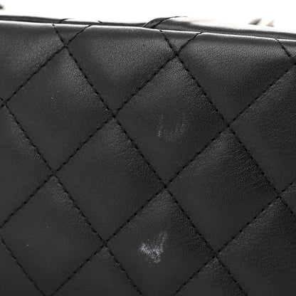 Chanel Calfskin Quilted Small Cambon Bowler Black White 11 of 11