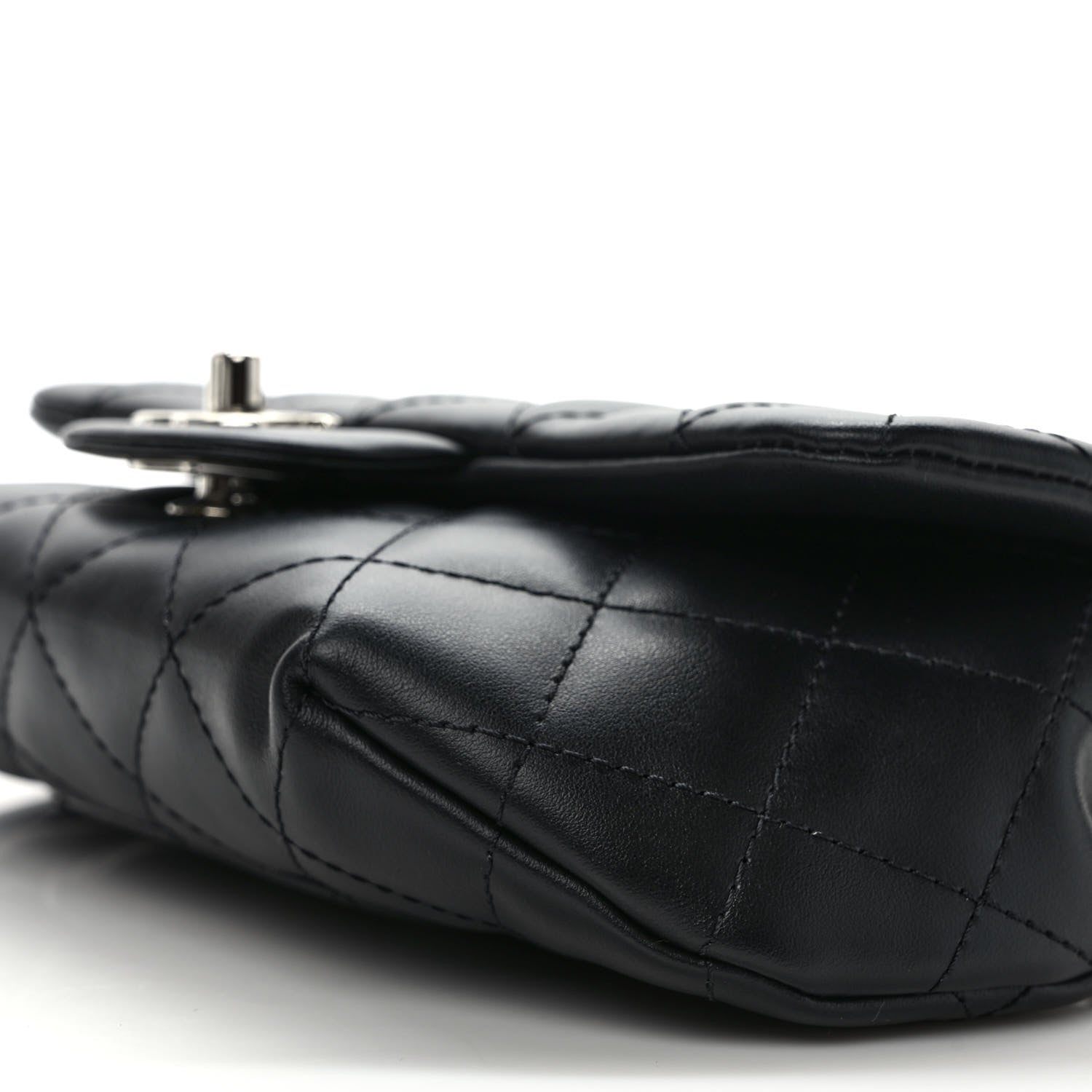 Chanel Calfskin Quilted CC Uniform Flap Belt Bag Black 9 of 9