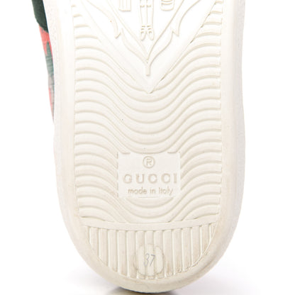 Gucci GG Supreme Monogram Strawberry Web Womens Ace Sneakers 37 Beige Multicolor Red Green 8 of 10