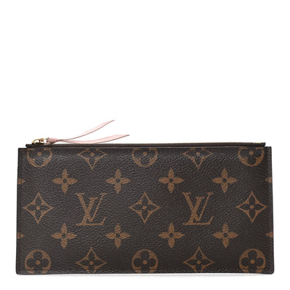 Louis Vuitton Monogram Felicie Chain Wallet Zippered Insert Rose Ballerine 1 of 5