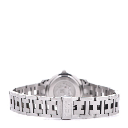 Hermes Stainless Steel 24mm Clipper Quartz Watch White 4 of 7