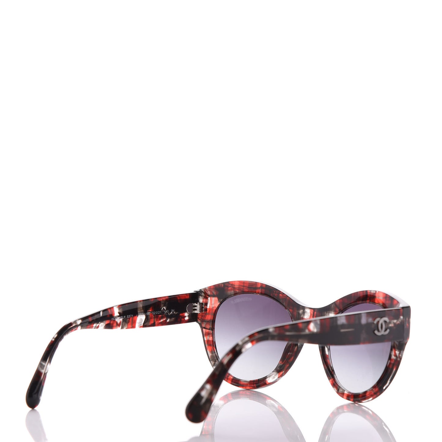 Acetate Butterfly Sunglasses 5371 Red Black
