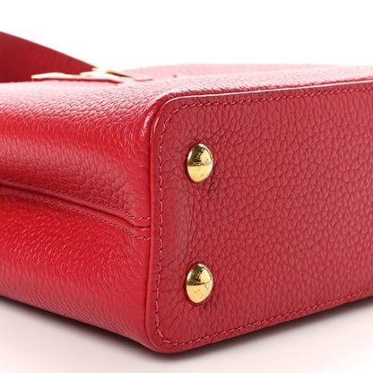 Louis Vuitton Taurillon Mini Capucines Scarlet 9 of 11