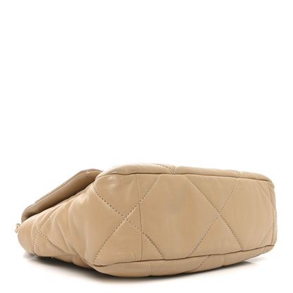 Chanel Lambskin Quilted Medium Chanel 19 Flap Dark Beige 4 of 11