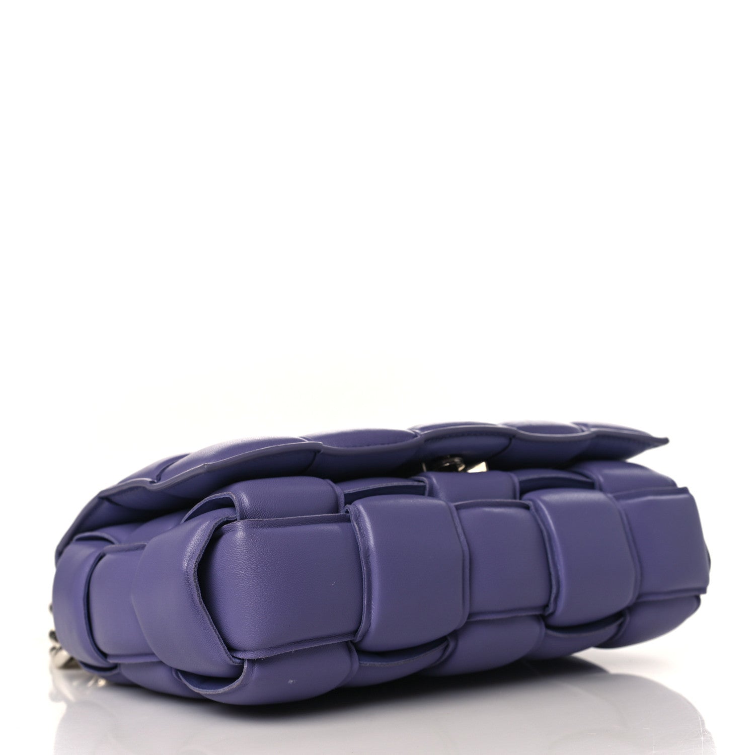 Bottega Veneta Lambskin Maxi Intreccio Padded Chain Cassette Crossbody Bag Lavender 4 of 9