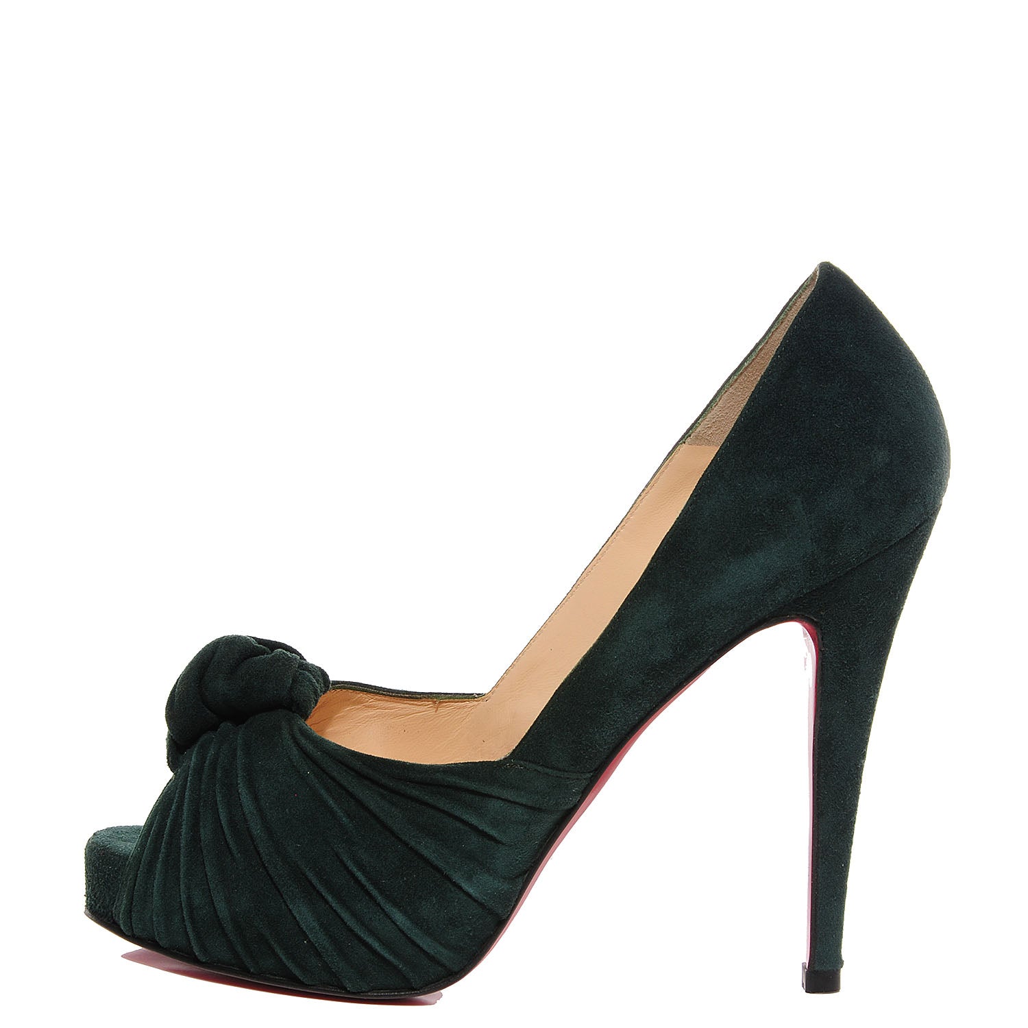 Christian Louboutin Suede Lady Gres 120 Pumps 36 Verde 1 of 7