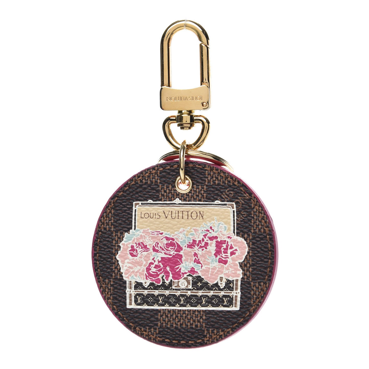 Damier Ebene Illustre Posies Bag Charm