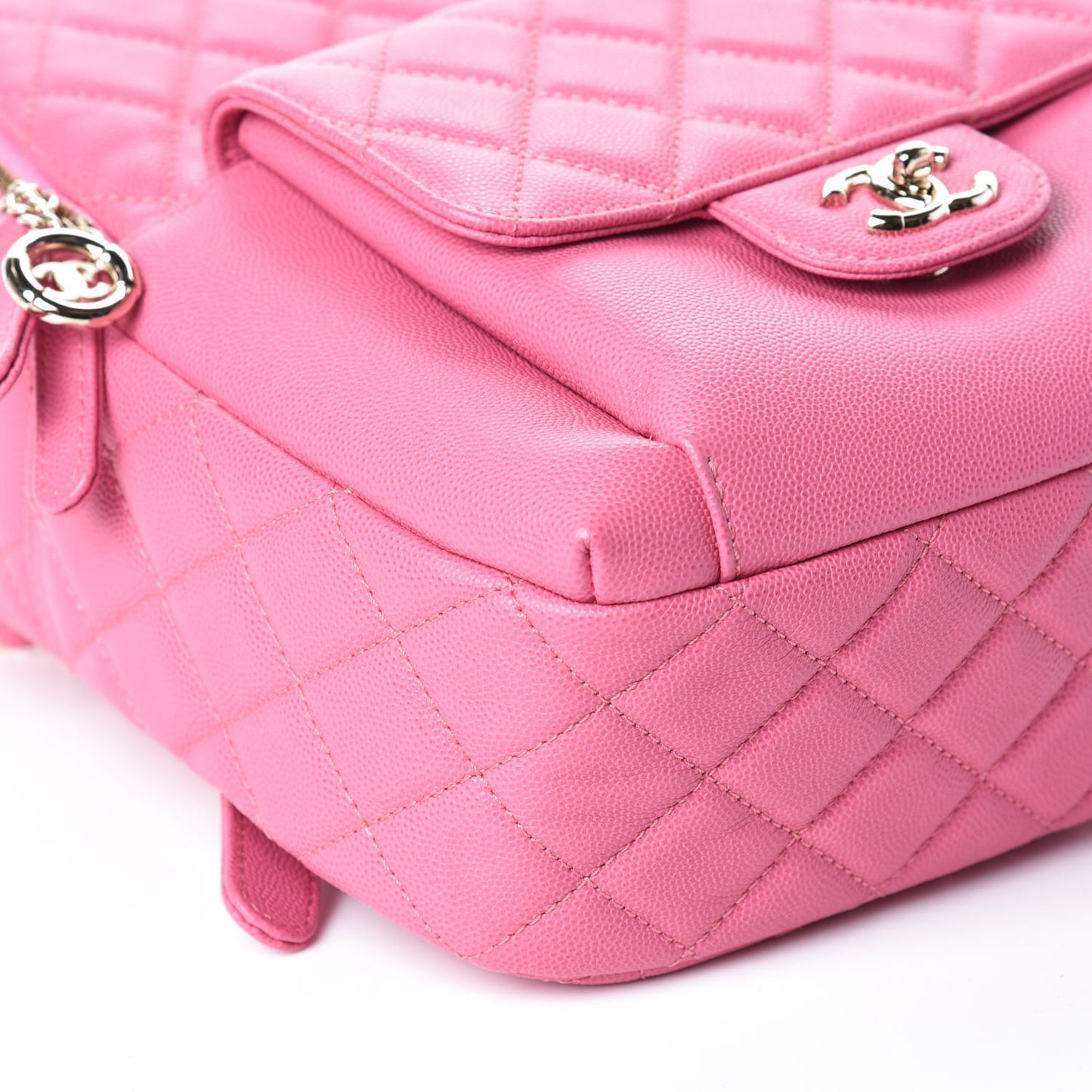 Caviar Quilted Large CC Day Backpack Pink