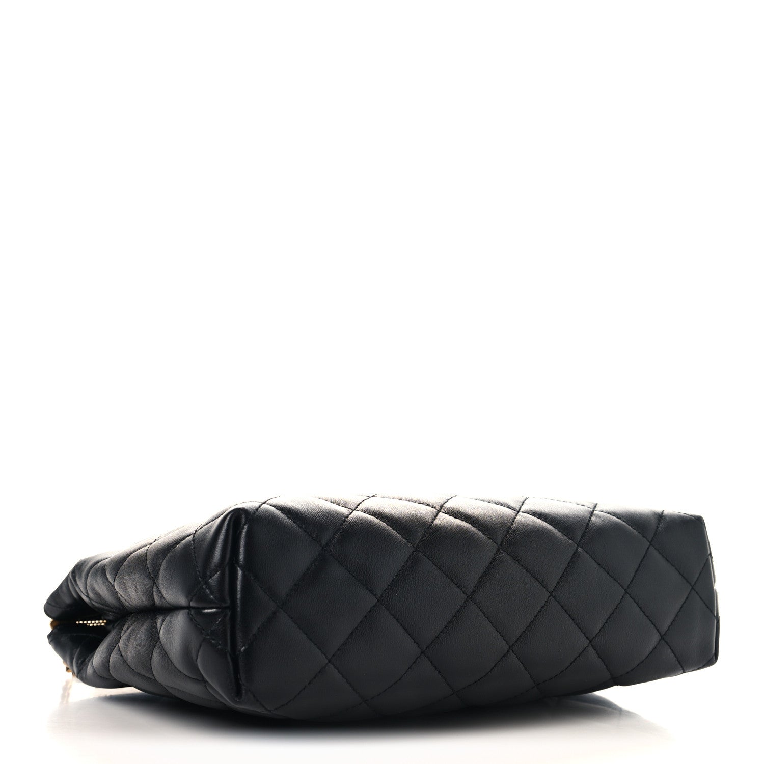 Saint Laurent Lambskin Quilted Cassandre Cosmetic Pouch Black 4 of 8