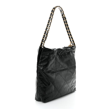 Chanel Shiny Calfskin Quilted Small Chanel 22 Black 4 of 11